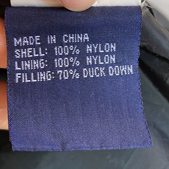 KAZHUMI SPORTS Men's blue black duck down jacket. - Picture 6 of 8